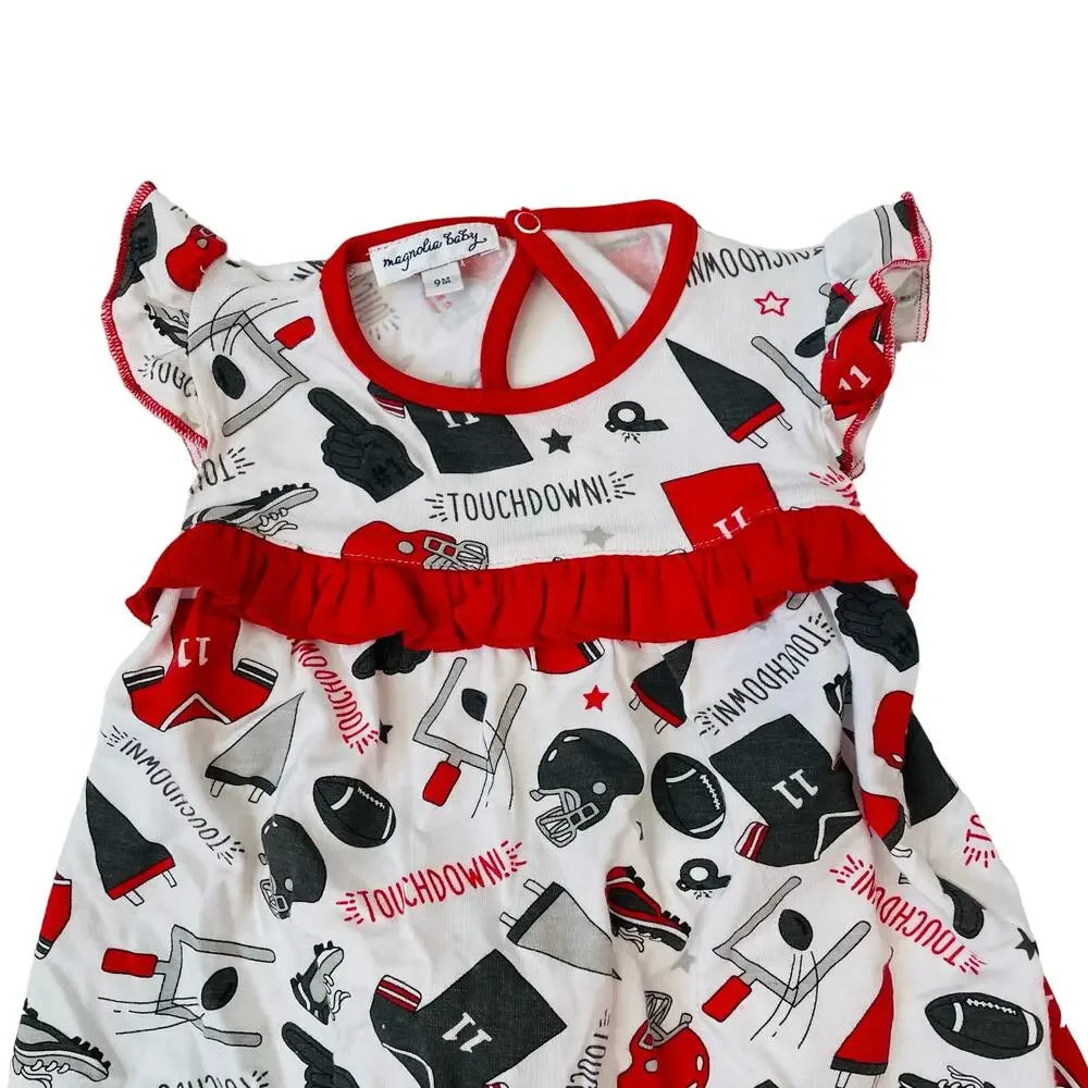 NWT Magnolia Baby Size 4 Red Touchdown Dress